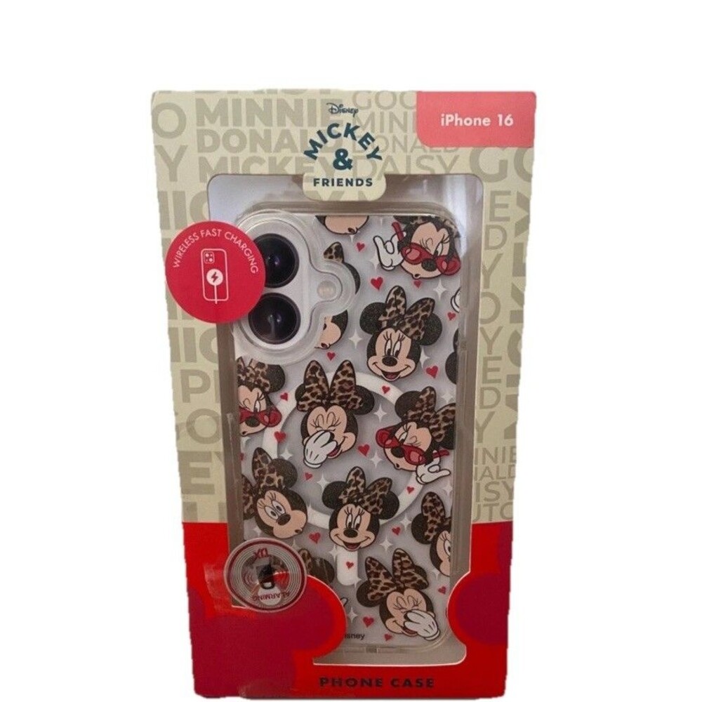 NEW Skinnydip Disney Minnie Mouse iPhone 16 Phone Case Wireless Charging Mickey